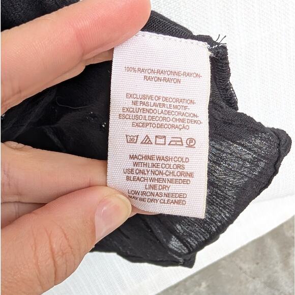 Free People Floral Embroidered Fable V-neck Empire Waist Midi Dress, size S - Picture 8 of 8